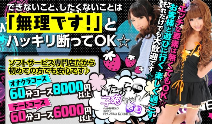 【※閉店】いたずら子猫ちゃんの口コミ・評価・評判・求人情報(大阪・神戸・オナクラ)